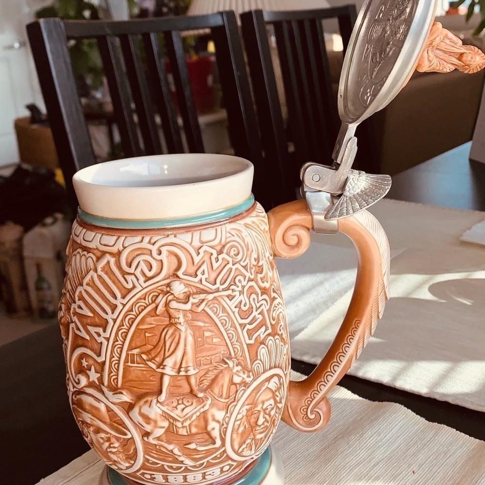 Buffalo Bill Cody Wild West Show Beer Stein. - Picture 5 of 9